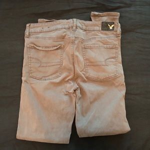 AEO Hi-Rise Sateen Jegging - grey - 10 Long